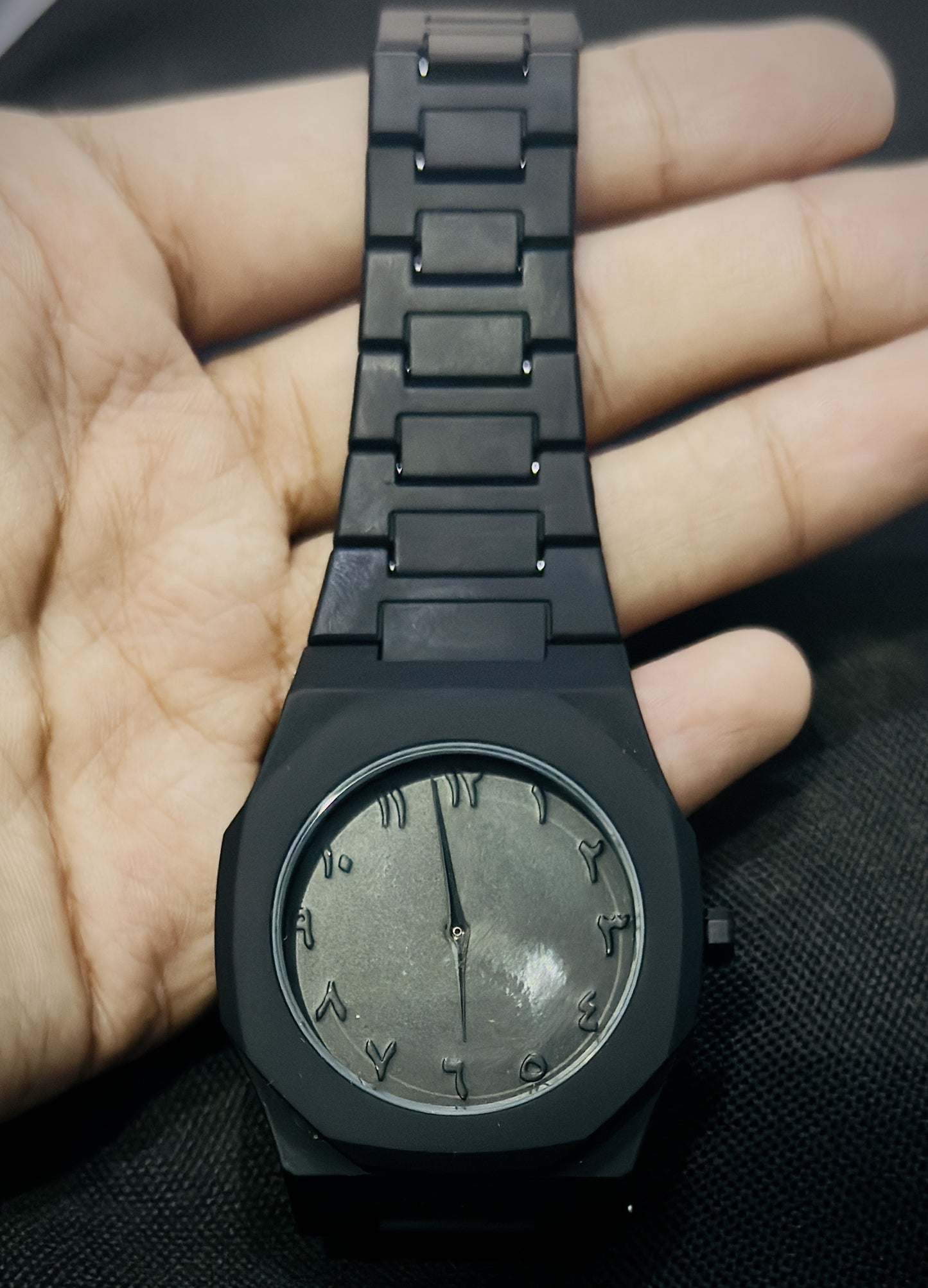 Black Arabic Aura Watch
